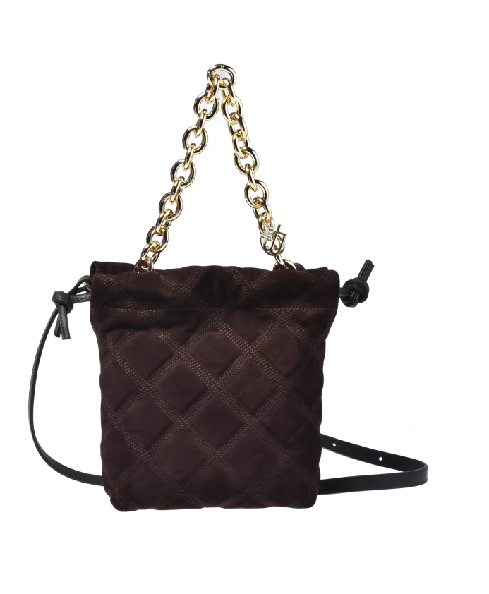 

Модная стеганая замшевая сумка Baldinini, коричневый