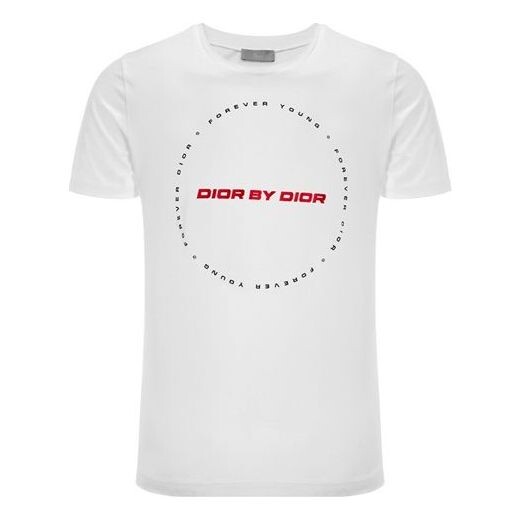

Футболка men's round neck pullover short sleeve white Dior, белый