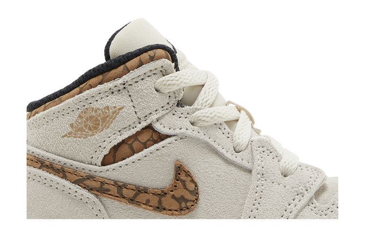 Кроссовки Air Jordan Air Jordan 1 Mid SE TD 'Brown Elephant', коричневый — фото 3
