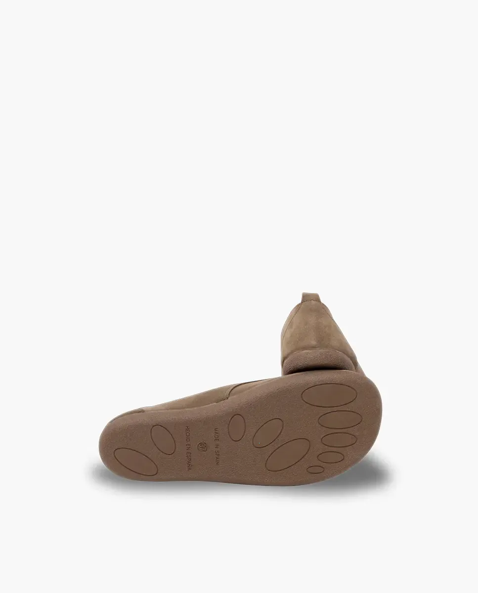 Детские туфли на шнурках и блухеры, блухеры на шнурках, barefoot, замша Pisamonas, светло-коричневый — фото 3