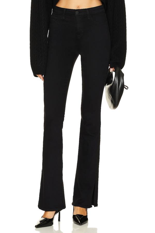 

Брюки Abilene High-Rise Boot Slit в цвете Noir L'Agence