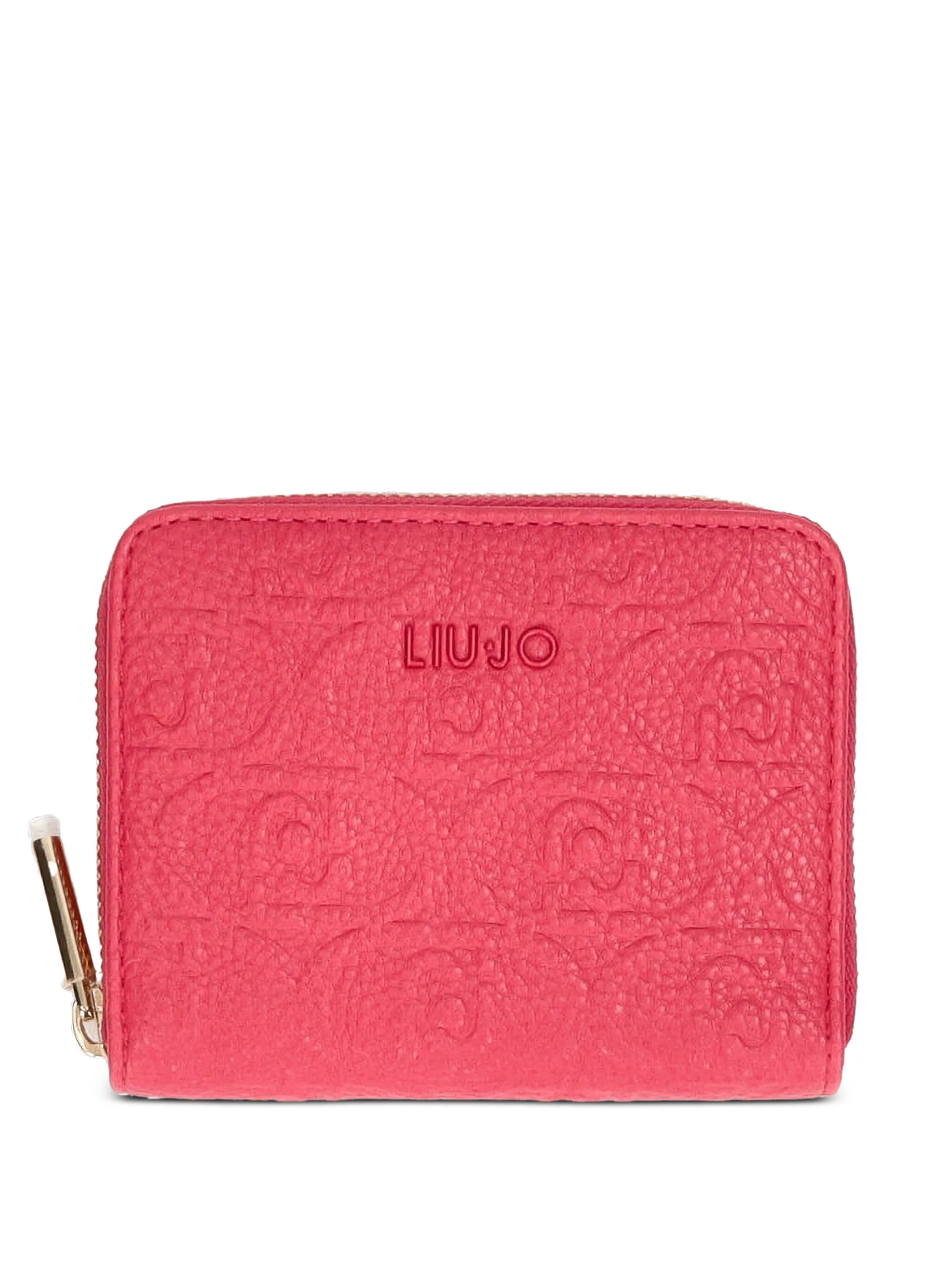 

Кошелек на молнии с тиснением Liu Jo, розовый
