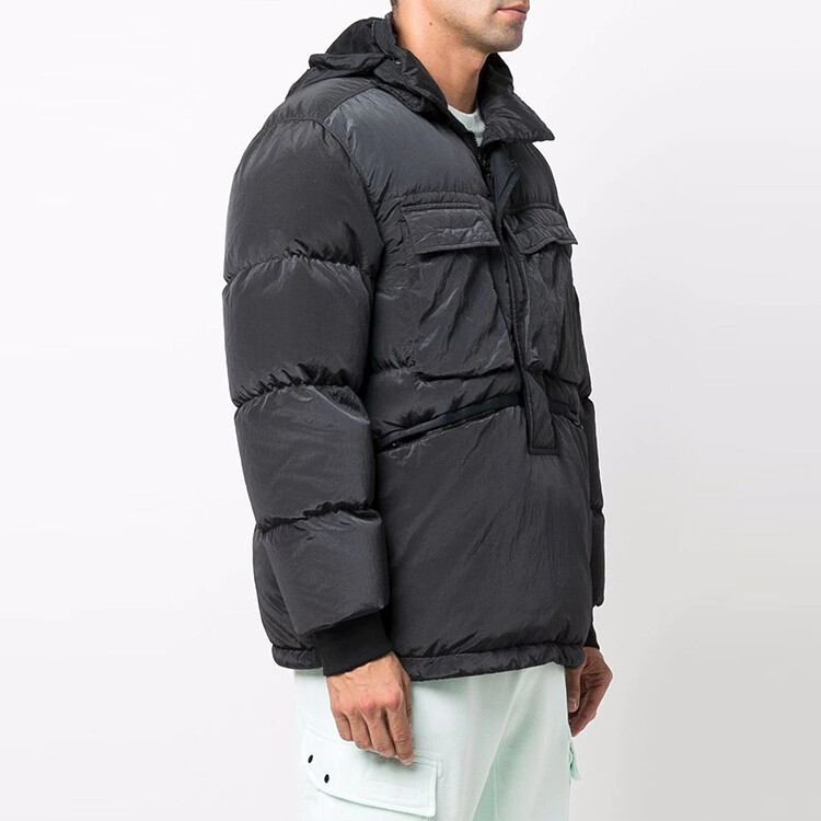 Пуховик мужской антрацитовый Stone Island, цвет Anthracite — фото 3