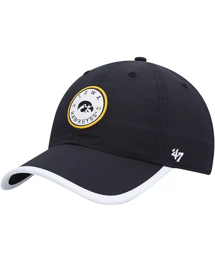 

Мужская черная шапка Iowa Hawkeyes Microburst Clean Up Adjustable '47 Brand