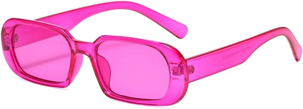 

Маленькие прямоугольные солнцезащитные очки для женщин, овальные винтажные солнцезащитные очки для женщин, очки с защитой от УФ-излучения UV400 HDUBFY, C6 Purple