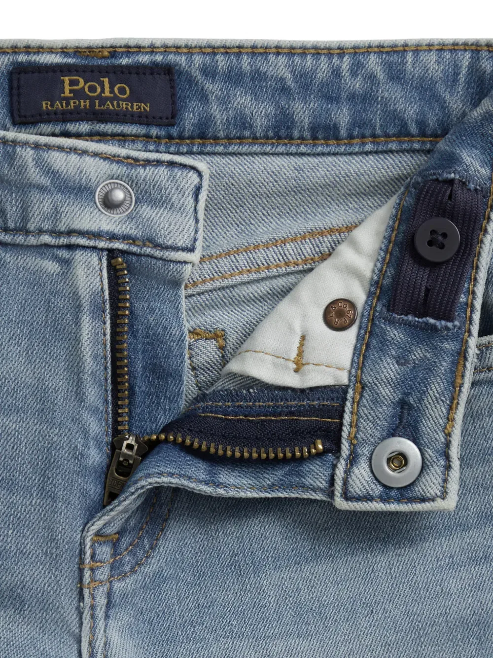 Расклешенные джинсы с пятью карманами Polo Ralph Lauren Kids, синий — фото 3