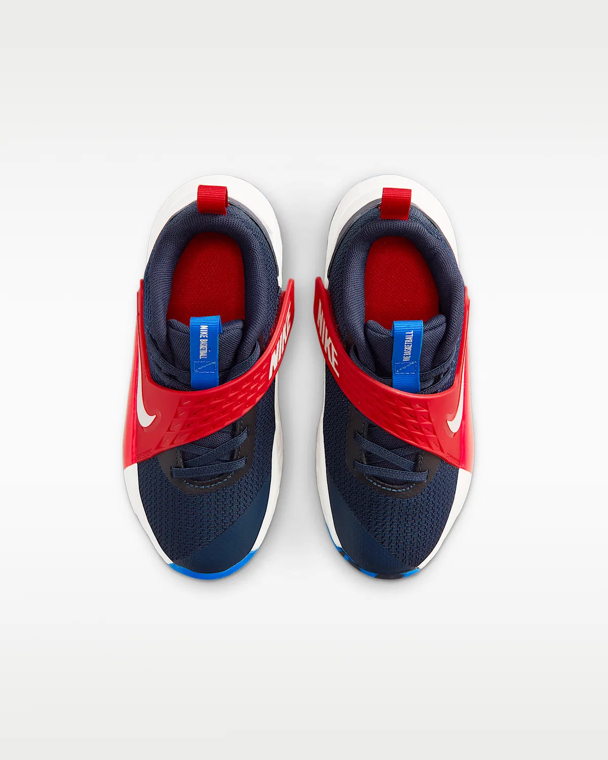 Детские кроссовки Nike Team Hustle D 12, Team Navy/University Red/Photo Blue/Sail — фото 4