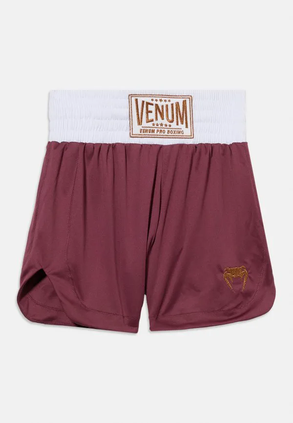 Классические спортивные шорты для бокса унисекс Venum, Burgundy — фото 3