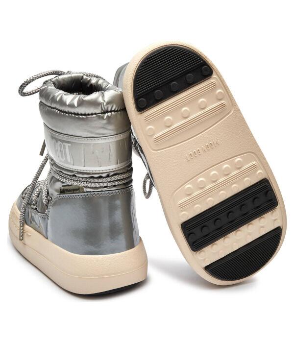 Ботинки детские Moon Boot зимние дутые, серый — фото 4