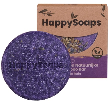 

Увлажняющий твердый шампунь Purple Rain Lavender 70 г, Happysoaps