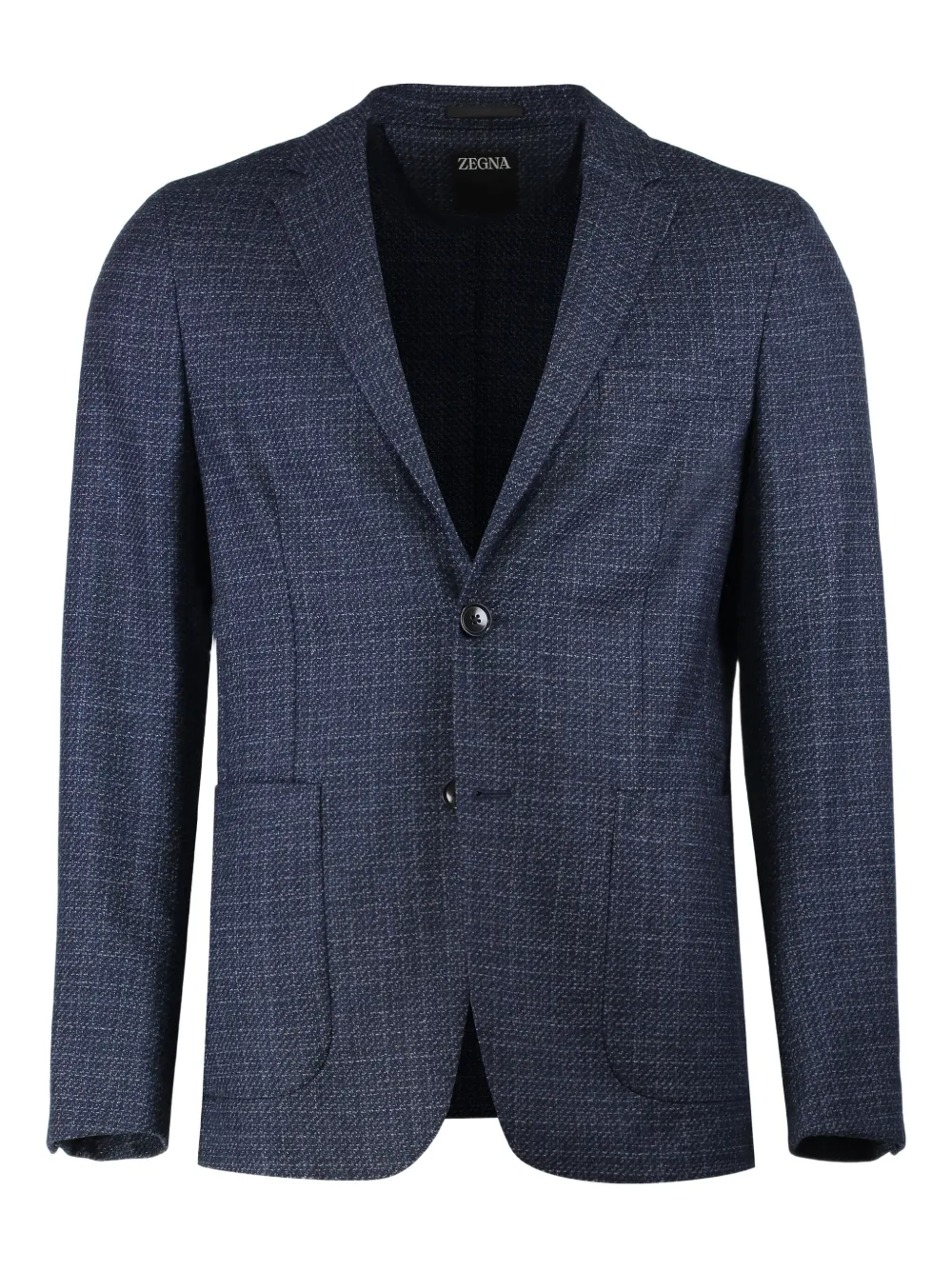 

Пиджак с двумя пуговицами Zegna, синий