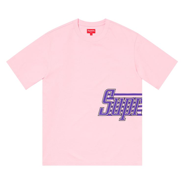 

Топ Supreme Side Logo Short-Sleeve Top 'Pink', розовый