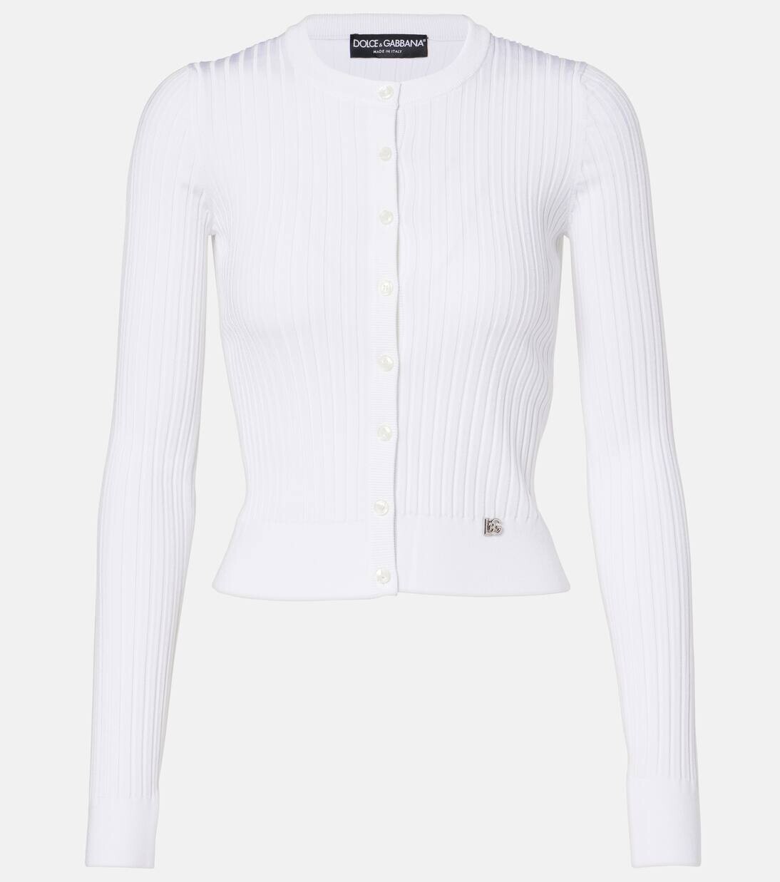 

Кардиган в рубчик Dolce&Gabbana, цвет bianco ottico