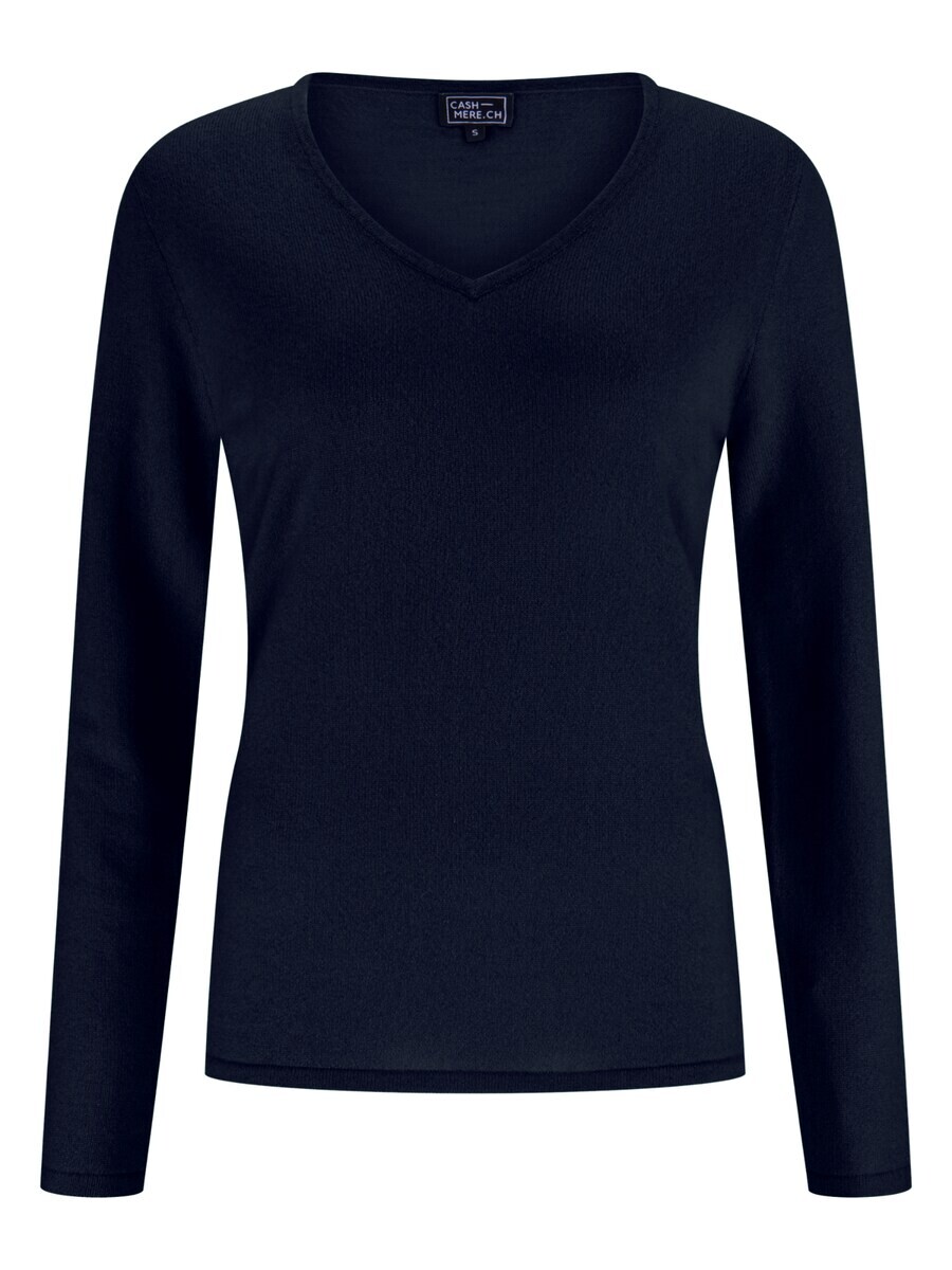 

Базовый свитер CASH-MERE.CH Sweater, морской синий