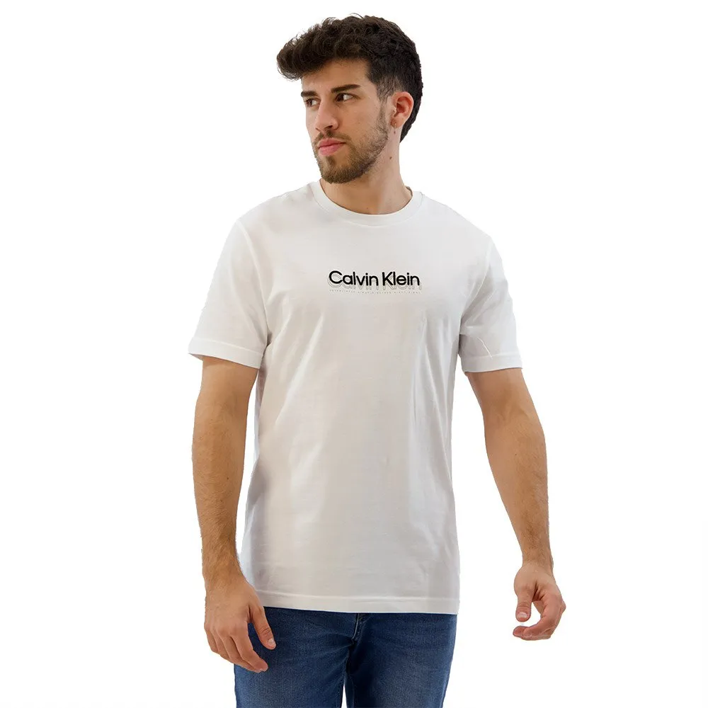 

Футболка Calvin Klein Flock Logo, белый