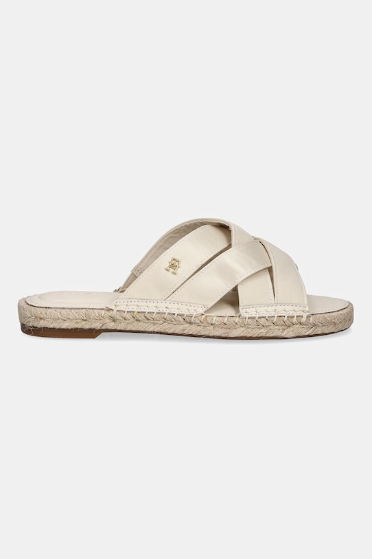 Сатиновые эспадрильи-мюли SATIN ESPADRILLE MULE Tommy Hilfiger, бежевый — фото 2