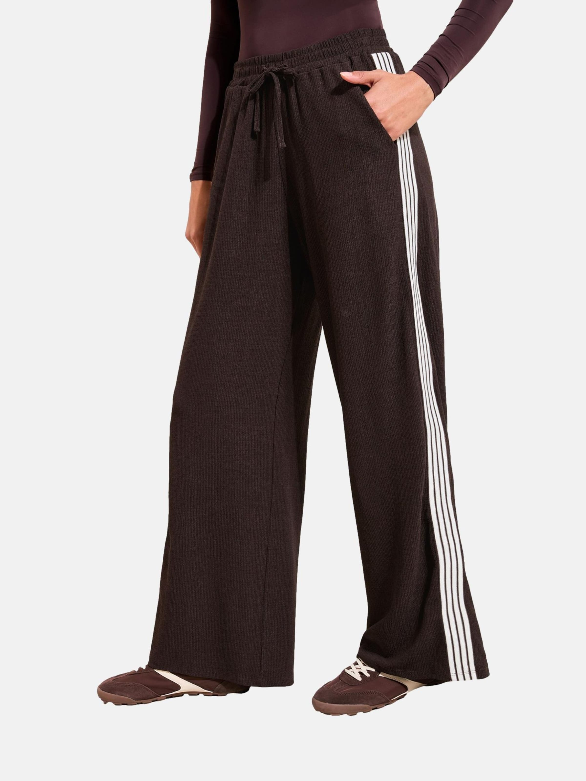 

Friends Like These Широкие брюки в темно-коричневом цвете