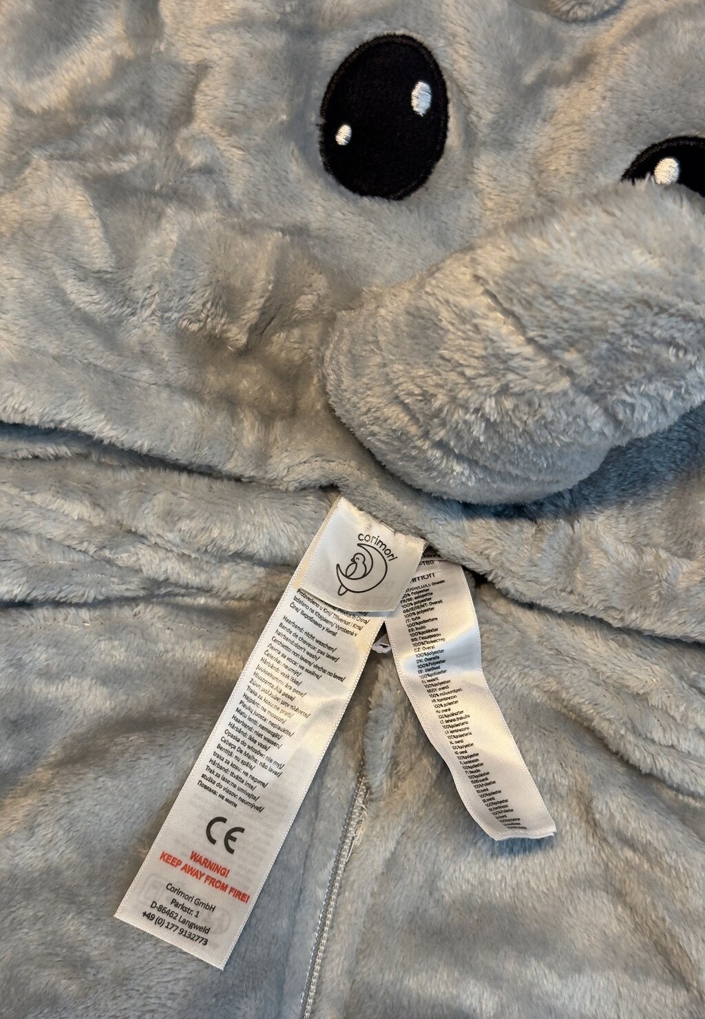 

Комбинезон ELEFANTEN KOSTÜM ONESIE Corimori, серый