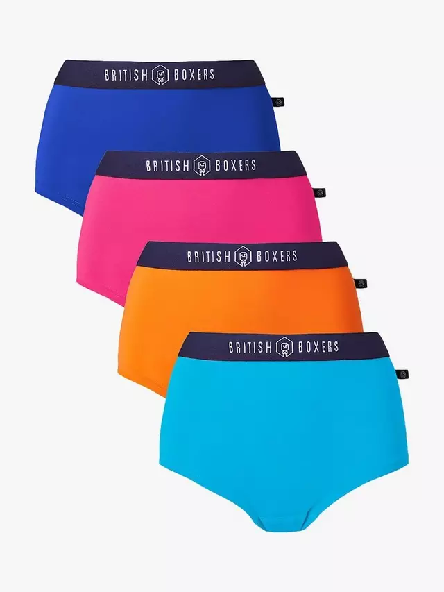 

Трусы British Boxers Bamboo Hipster Boxer 4 шт, цвет sunshine