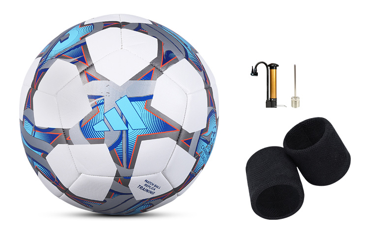 

Adidas Размер 4 Размер 5 футбольный мяч PU машинная строчка унисекс White Blue