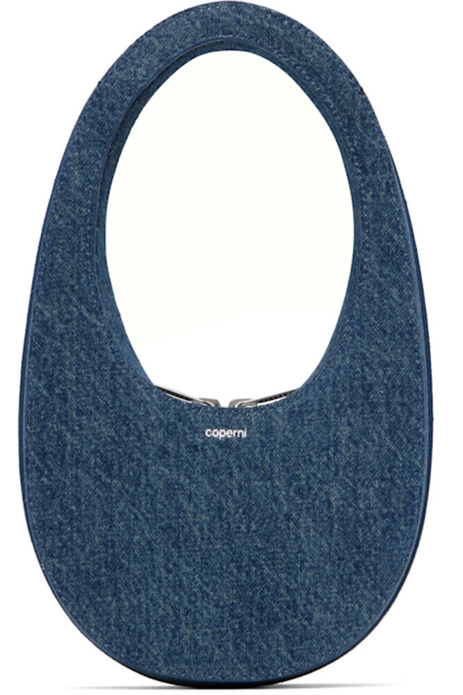 

Мини-сумка из синего денима Coperni
