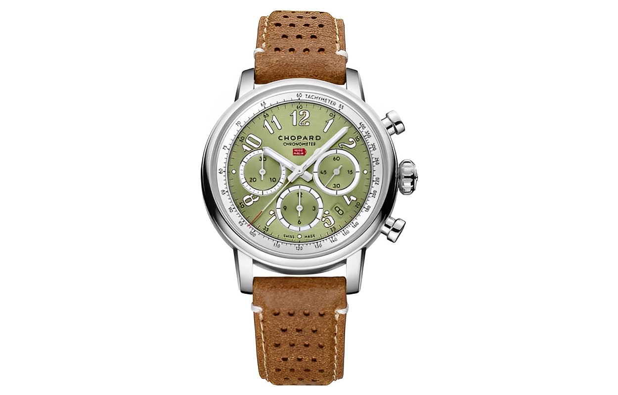 

Часы мужские с автоподзаводом Chopard, зеленый циферблат, корпус из нержавеющей стали