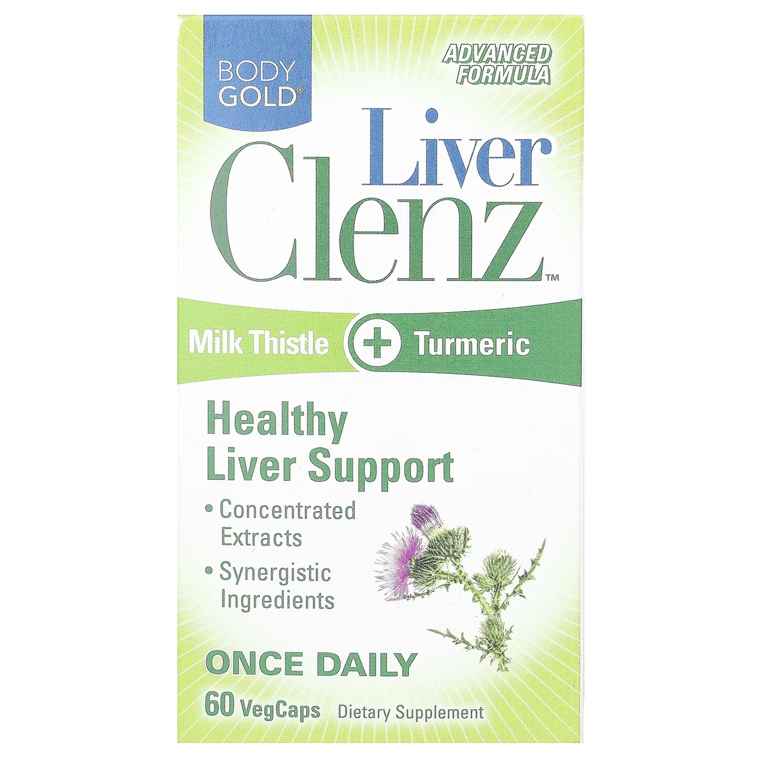 

Добавка BodyGold Liver Clenz, 60 растительных капсул