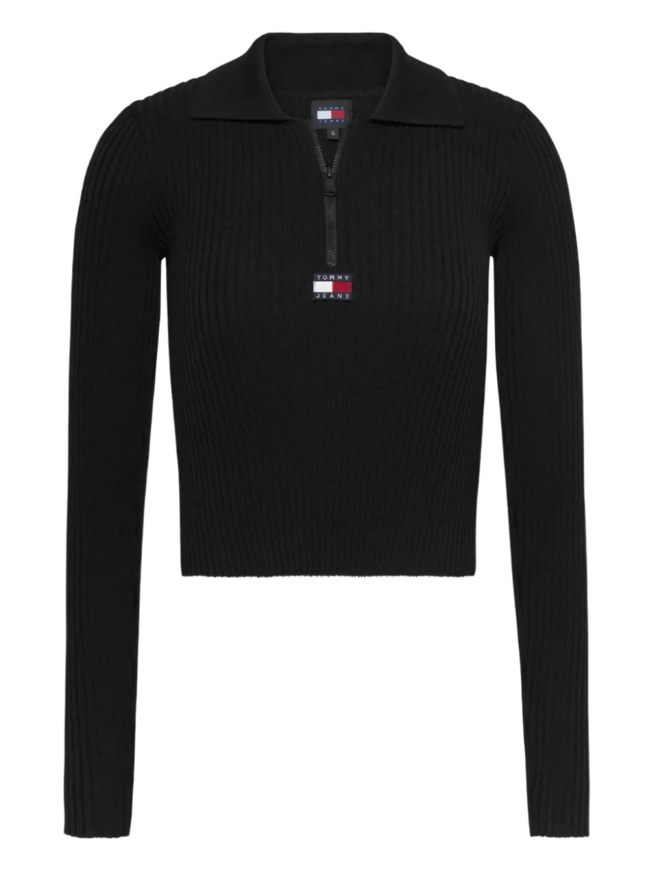 

Джемпер с вышитым логотипом Tommy Hilfiger, черный