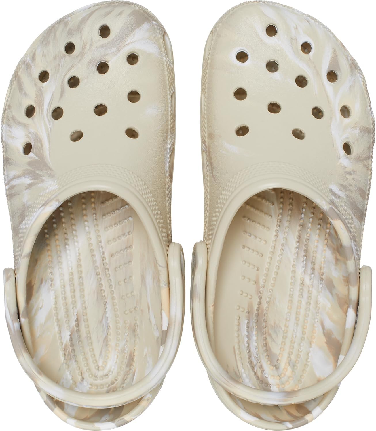 Сабо Унисекс Классические мраморные кломпы с эффектом тай-дай Crocs, мультиколор — фото 4