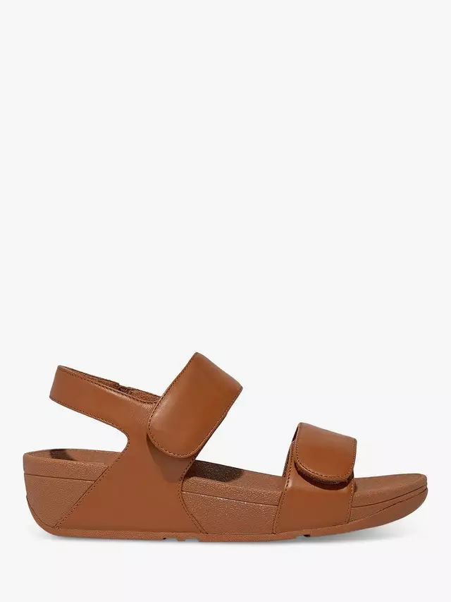 

Сандалии FitFlop Lulu Adjustable Strap Leather, цвет light/tan