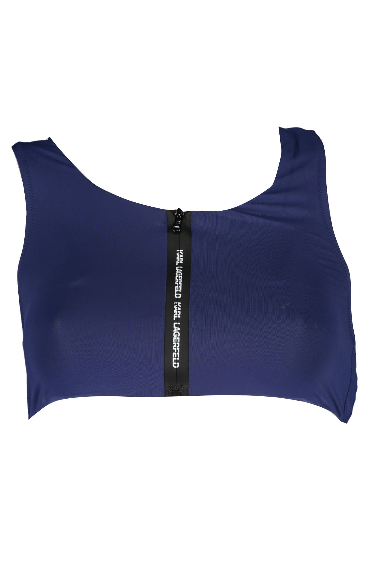 

Спортивный бра Karl Lagerfeld Beachwear с молнией и логотипом, синий