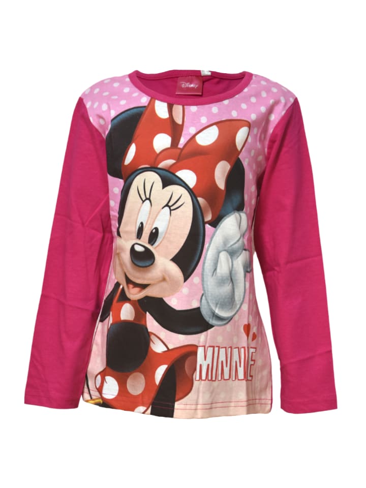 

Рубашка с длинным рукавом Disney Minnie Mouse, розовый