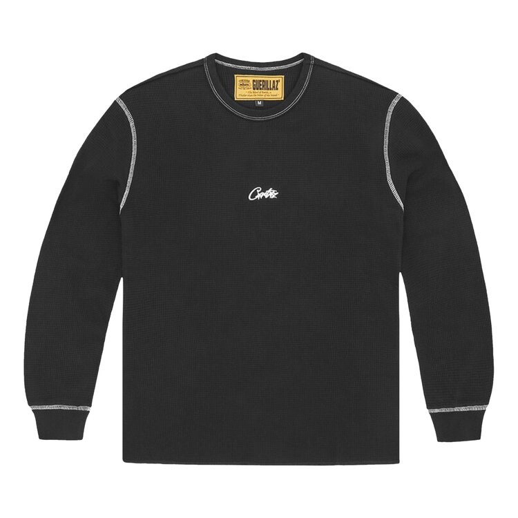 

Лонгслив Corteiz Heavyweight Waffle Long-Sleeve, черный
