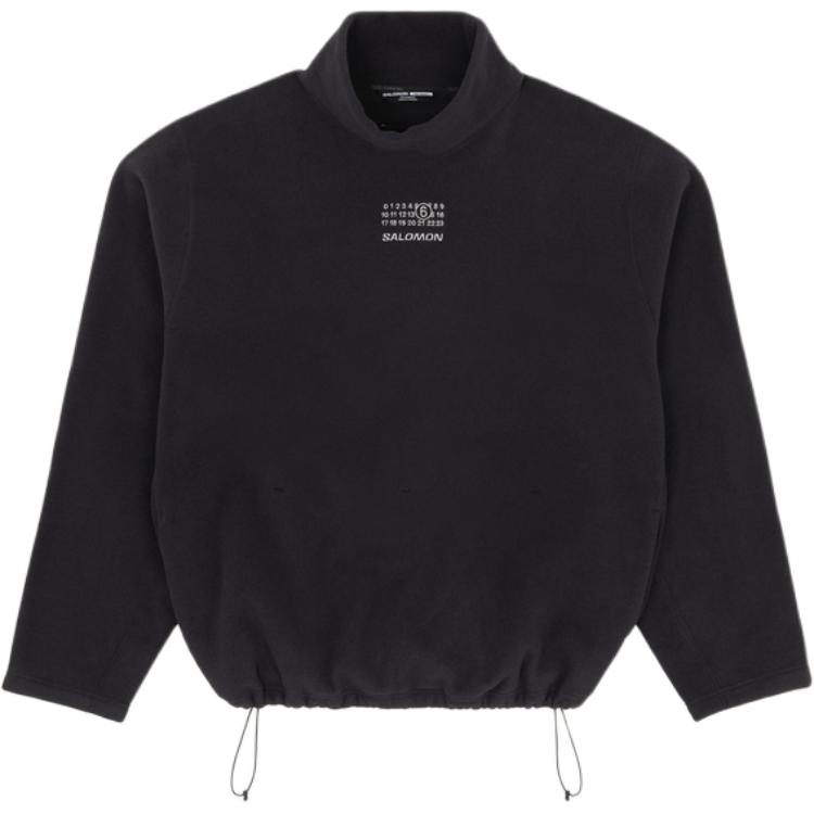 

Толстовка с высоким воротником и завязками по низу Mm6 Maison Margiela, pitch черный