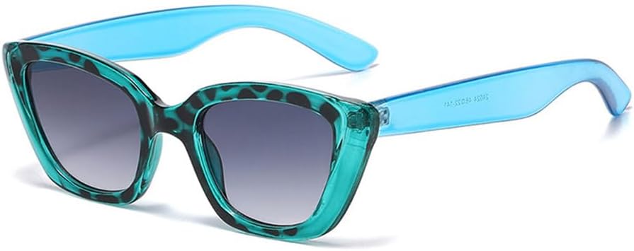 

Мужские и женские солнцезащитные очки «кошачий глаз» с леопардовым градиентом и защитой от УФ-излучения UV400 для путешествий на открытом воздухе и вождения UYPTK, C2 Blue Leopard