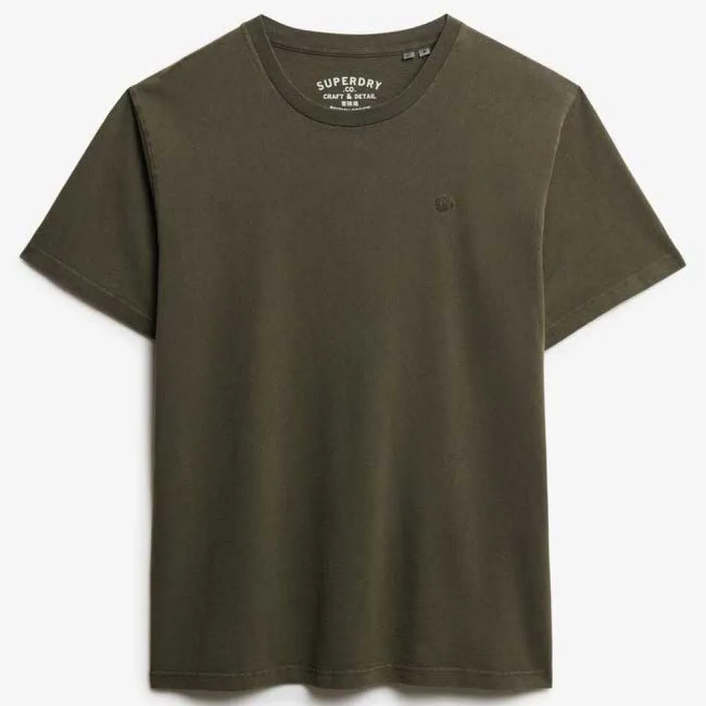 Футболка с коротким рукавом Superdry Essentials Relaxed Fit, зеленый — фото 3