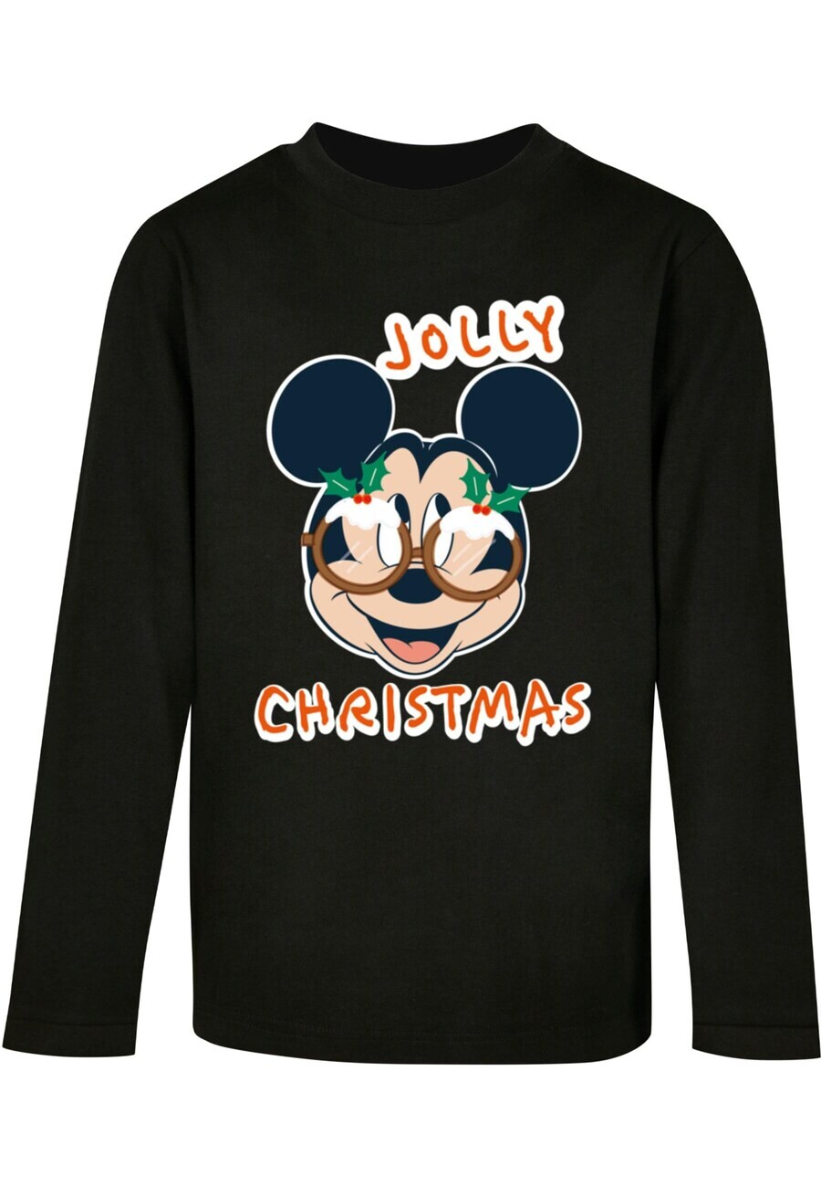 

Лонгслив ABSOLUTE CULT Shirt Mickey Mouse - Jolly Christmas Glasses, черный