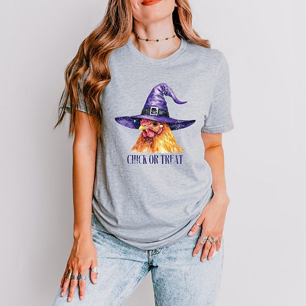 

Футболка с принтом Chick or treat в технике акварели Simply Sage Market, Heather Grey, Серый, Футболка с принтом Chick or treat в технике акварели Simply Sage Market, Heather Grey