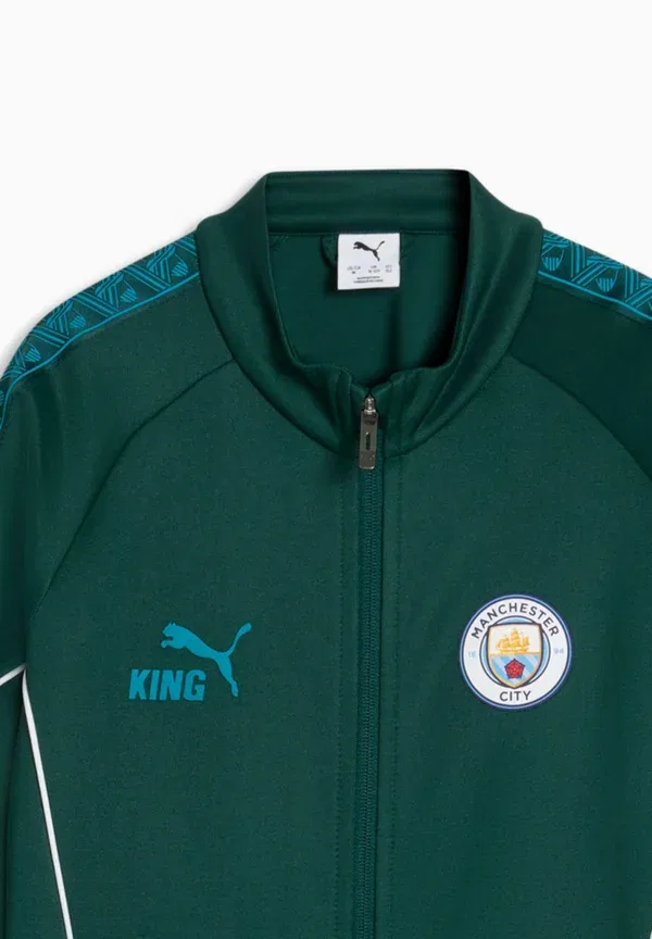 Футболка Manchester City King Anthem Club Wear Puma, зеленый/тропический синий — фото 3