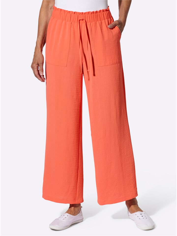 

Тканевые брюки Sieh an!, коралловый