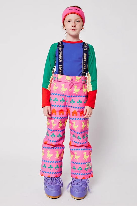 Детские лыжные брюки Farm Bobo Choses, розовый