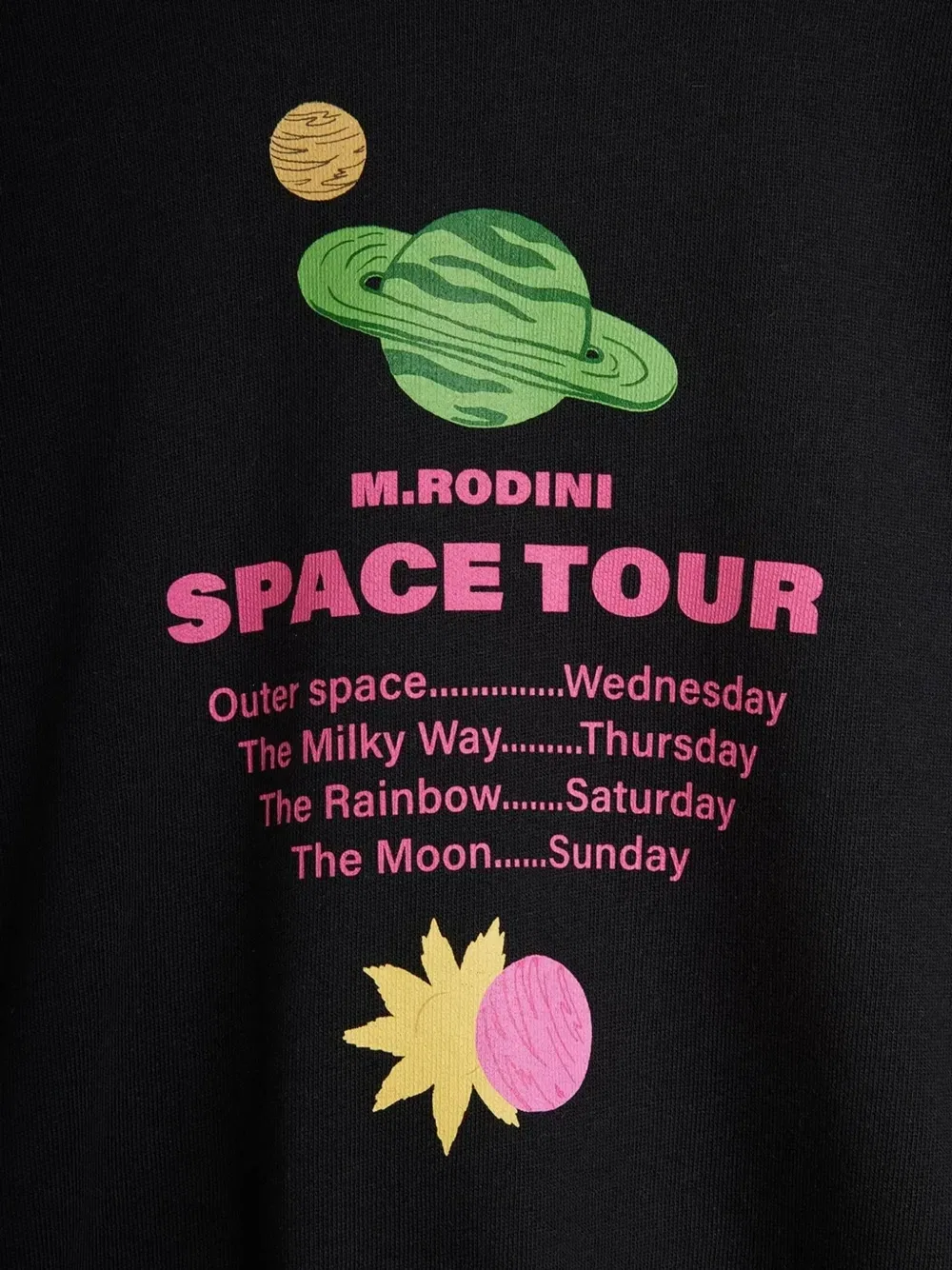 Свитшот 'Space Tour' Mini Rodini, черный — фото 3