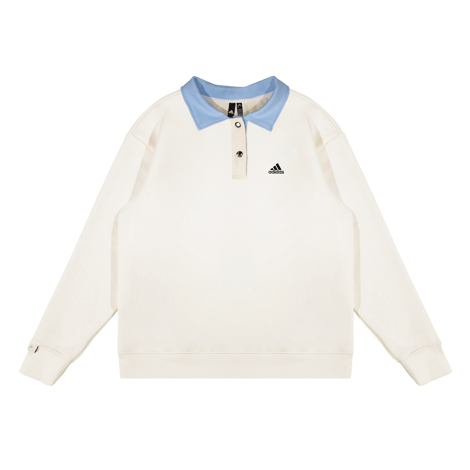 

Adidas LABEL Свитшоты Unisex Белый Лацкан Moderate Regular