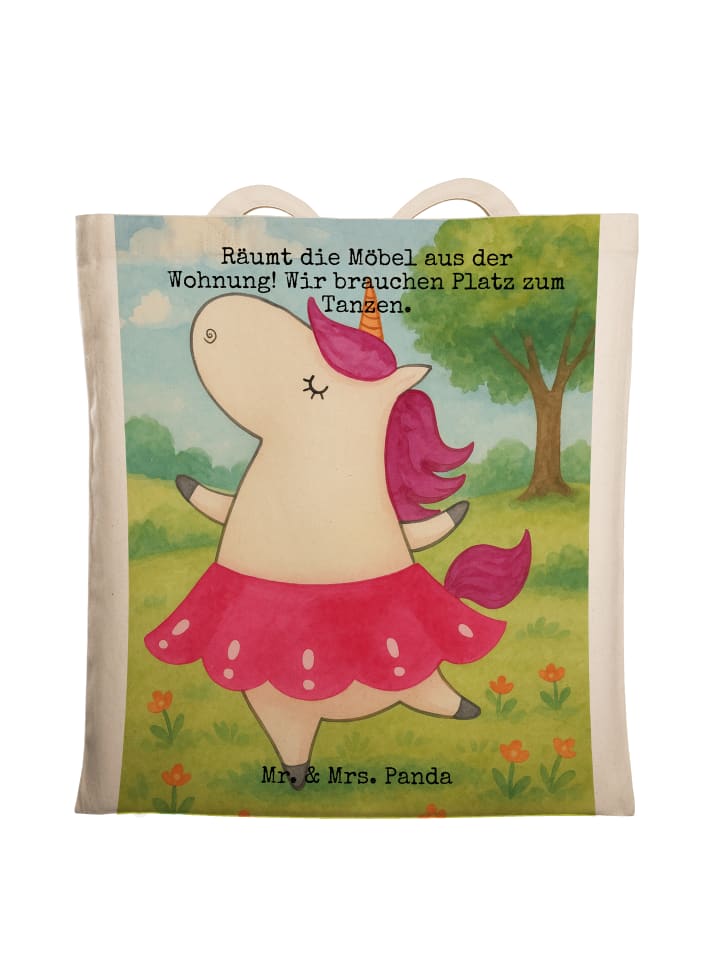 

Mr. & Mrs. Panda Сумка с изображением балерины-единорога и надписью белого цвета