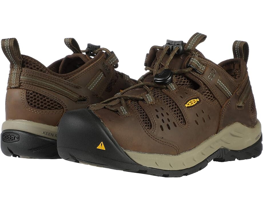 

Кроссовки KEEN Utility Atlanta Cool II ESD (Soft Toe), цвет Cascade Brown/Forest Night, Коричневый, Кроссовки KEEN Utility Atlanta Cool II ESD (Soft Toe), цвет Cascade Brown/Forest Night