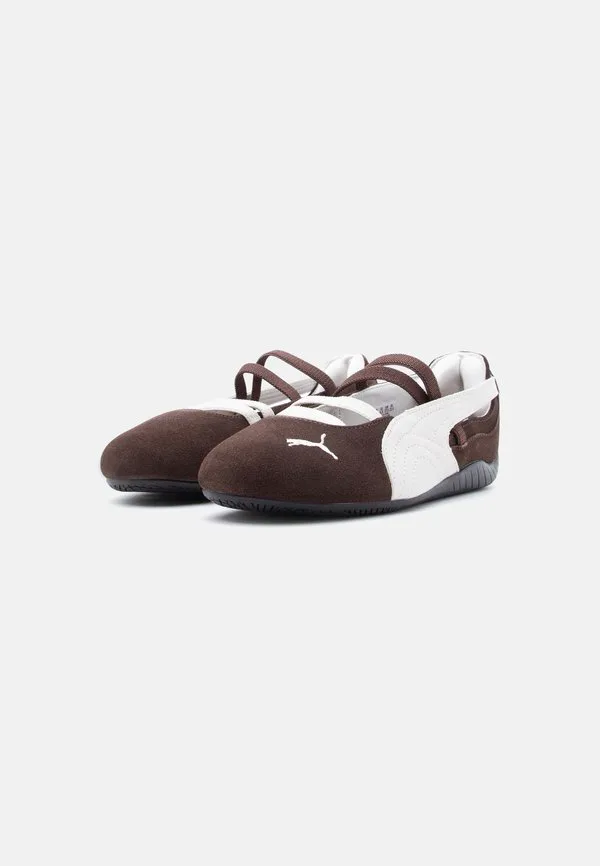 Балетки speedcat jr унисекс с ремешком на щиколотке Puma, Chestnut Brown/Warm White — фото 2