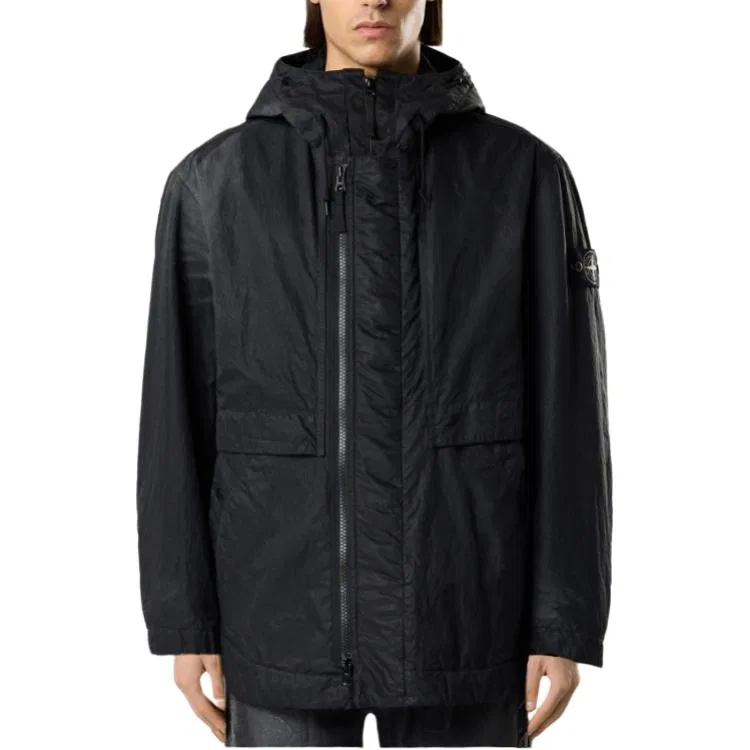 Куртка-худи на молнии STONE ISLAND, Black — фото 4