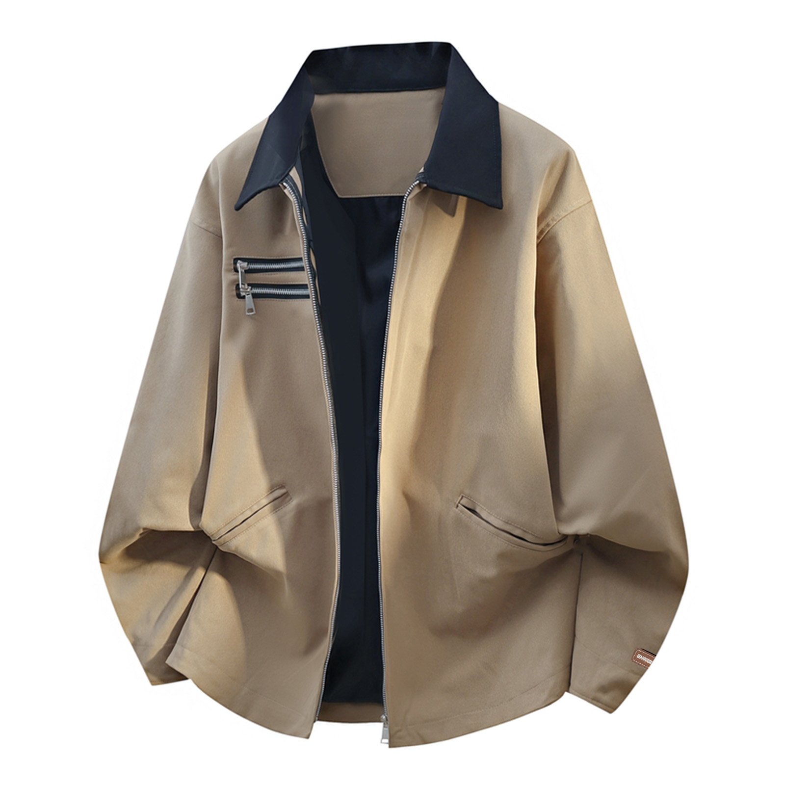 

Куртка Unisex Lapel Moderate Workwear WARRIOR, темно-хаки[free diy badge]