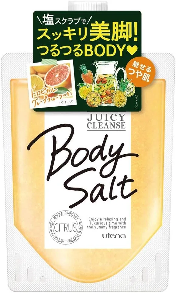 Скраб для тела с солью, цитрусовый, JUICY CLEANSE, 7 пакетов по 300 г