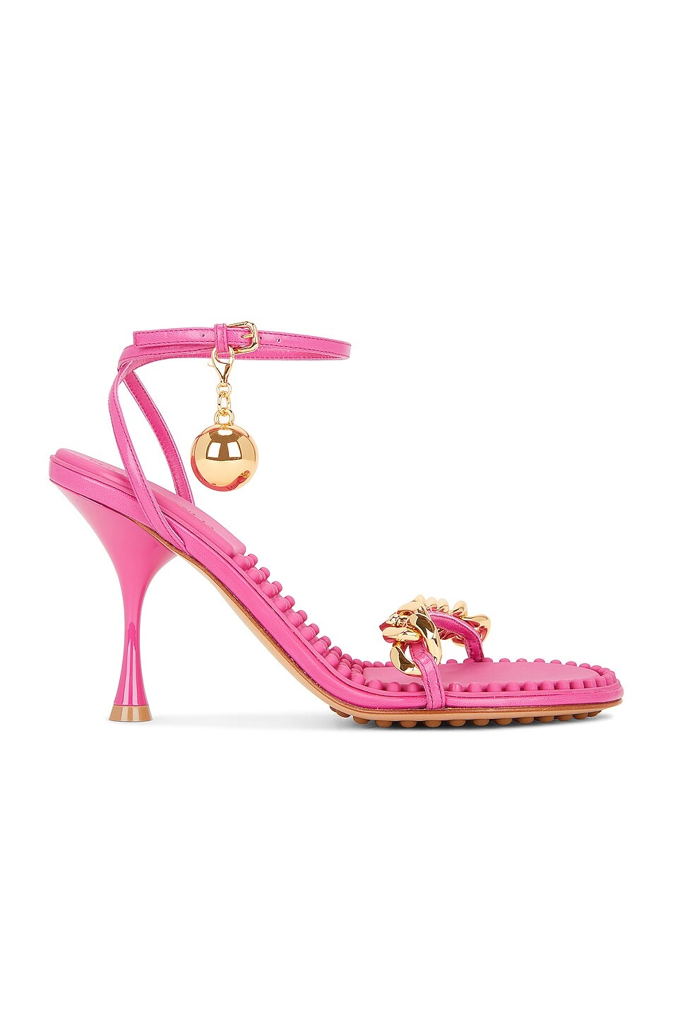 

Сандалии Bottega Veneta Dot Ankle Strap, цвет Hollyhock